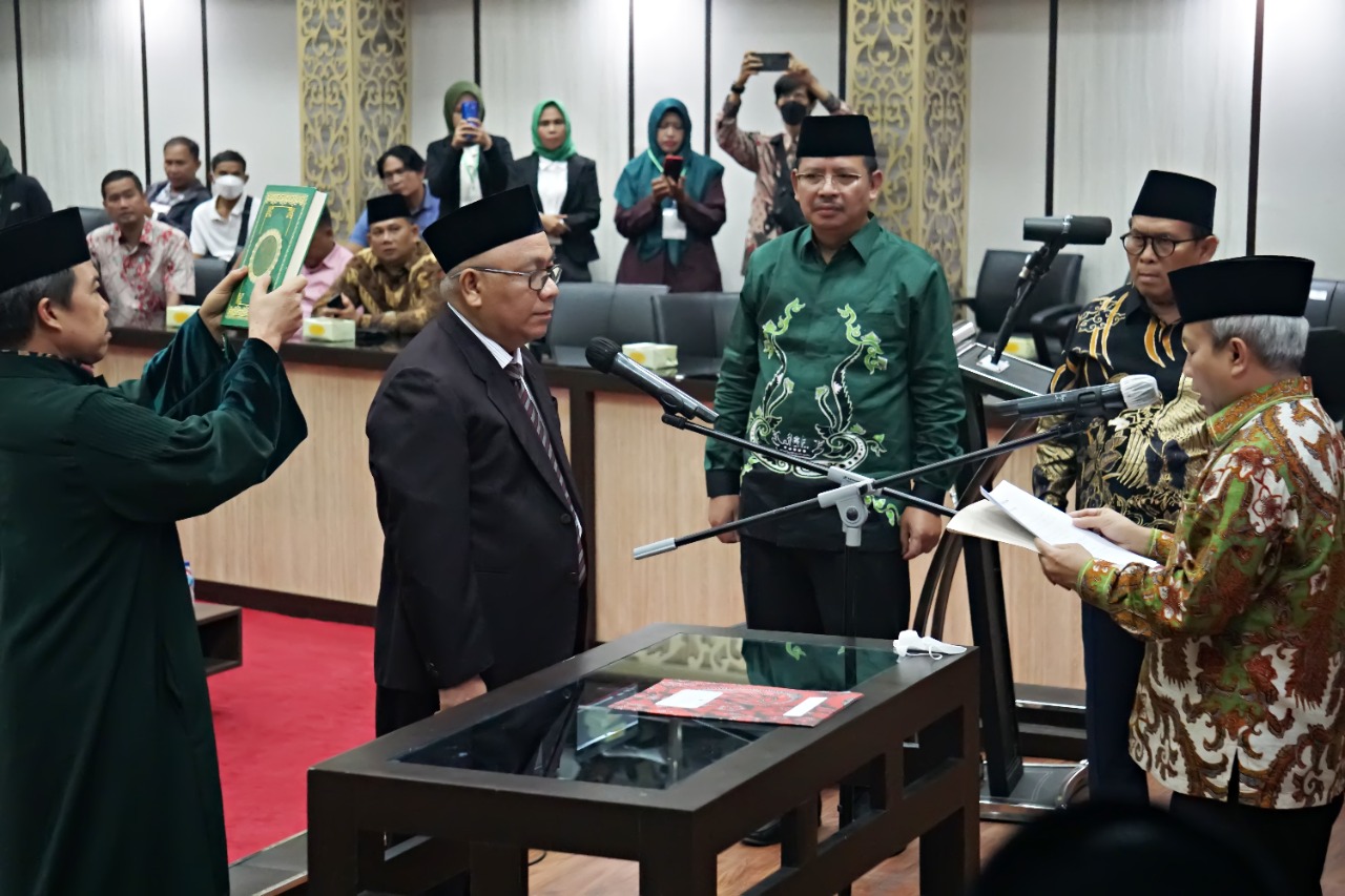 Resmi Zainal Berlian Dilantik sebagai Rektor ITS NU Sriwijaya Sumsel