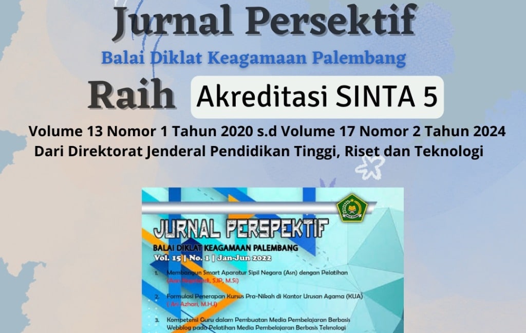 Jurnal Perspektif BDK Palembang Raih Akreditasi SINTA 5