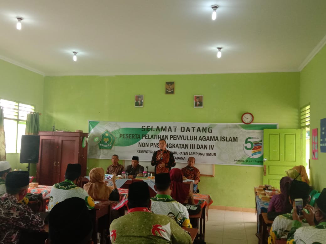 PDWK Teknis Penyuluh Agama Islam Non PNS Akt III & IV di Lampung Timur Sukadana. 