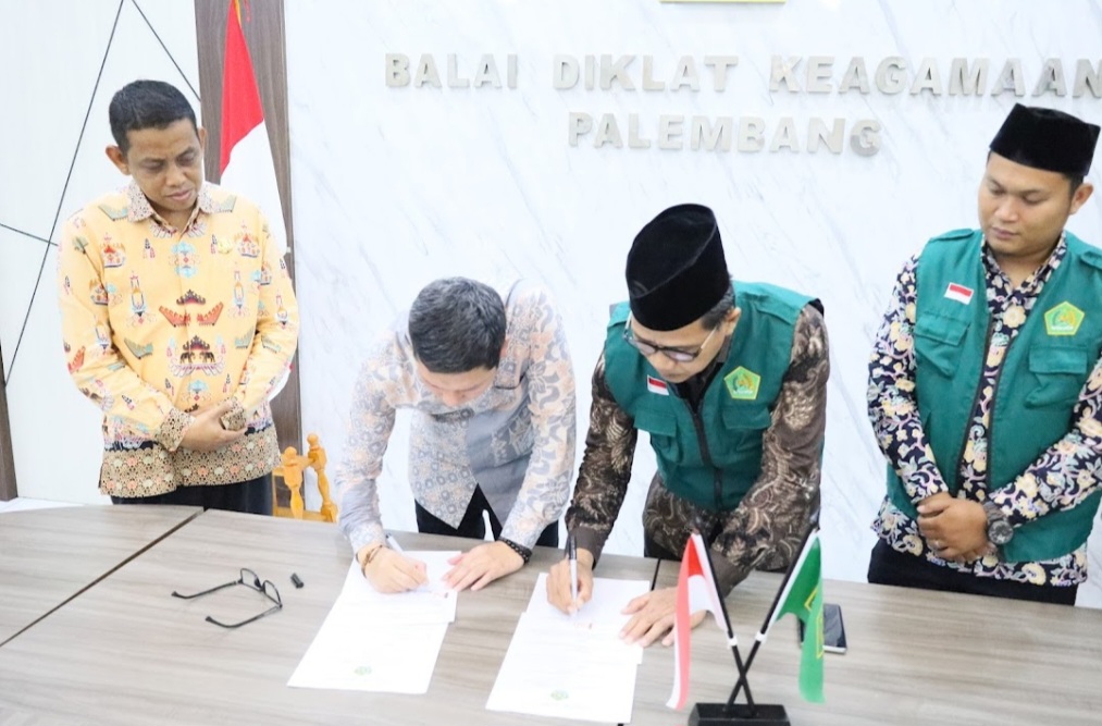 Perluas Dakwah Lewat eLTV, Pokjaluh buat MoU dengan BDK Palembang