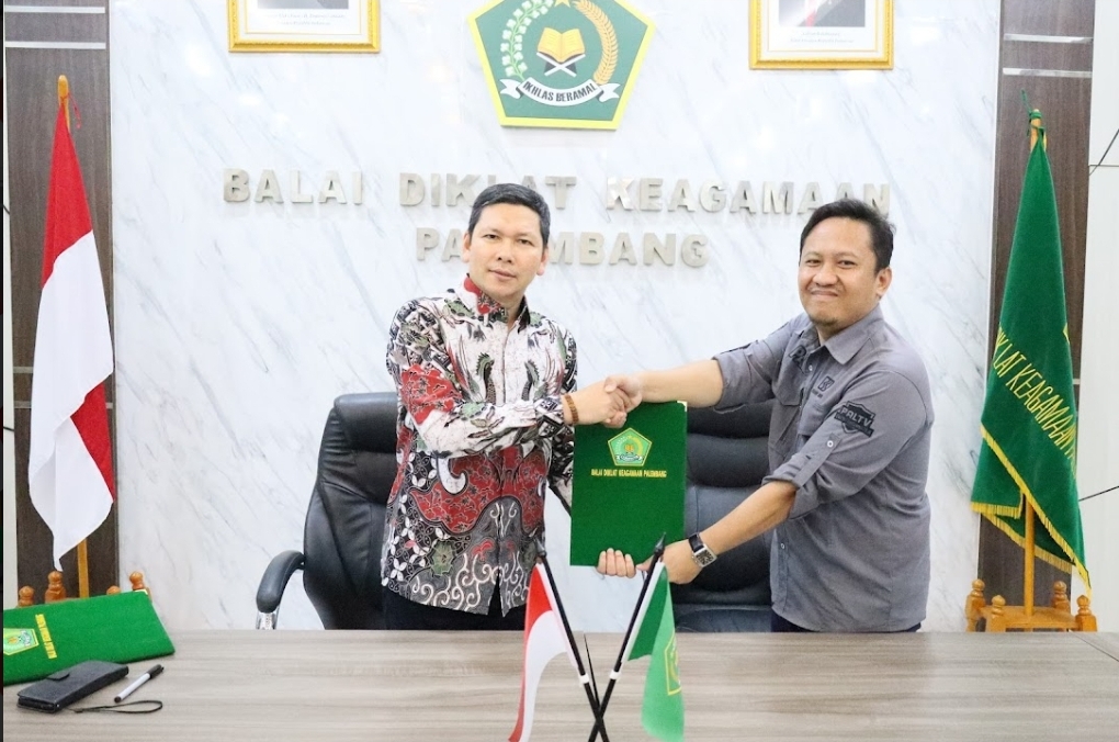 Jalin Kerjasama Lewat eLTV, PalTV Tandatangani MoU dengan BDK Palembang