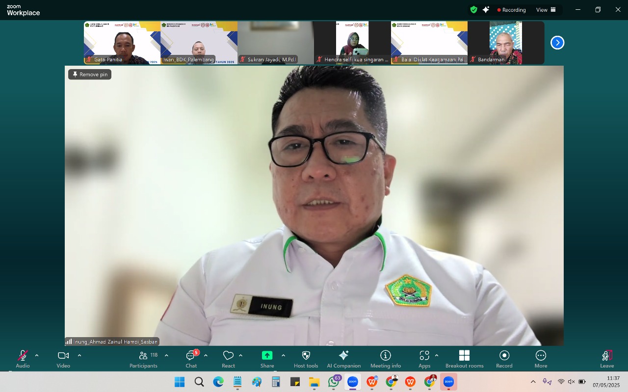 Kuatkan Semangat Satu Tim, Prof. Zainul Dorong SDM Kemenag Wujudkan Moderasi Beragama