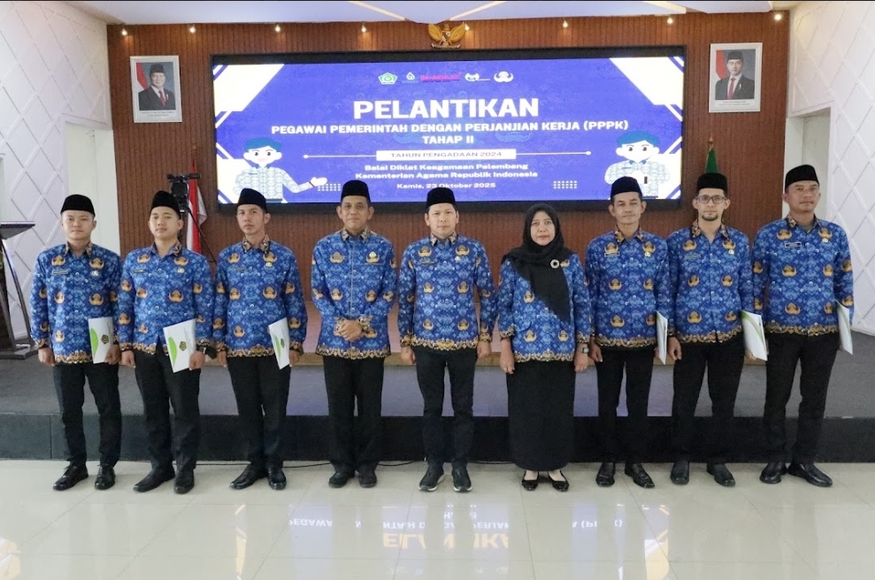 6 PPPK BDK Palembang Dikukuhkan: ASN Siap Mengabdi untuk Bangsa dan Negara