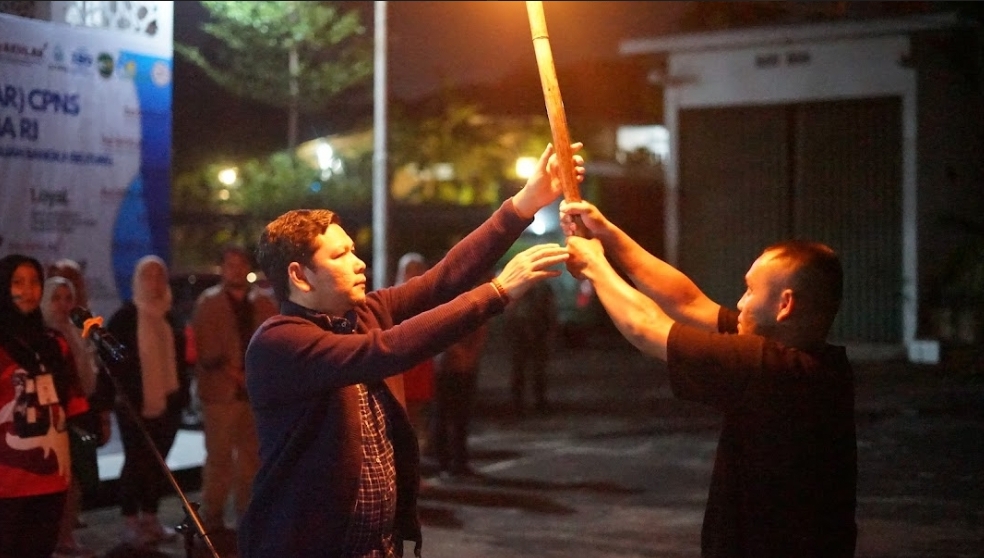 Semangat Nasionalisme, Peserta Latsar CPNS Ikuti Upacara Bela Negara di BDK Palembang 