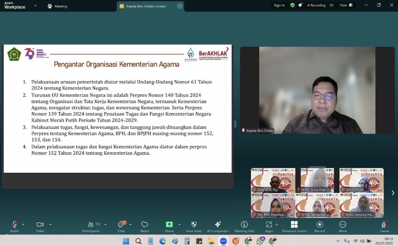 Tekankan Teknis Substansi Lembaga, Bangun ASN Profesional dan Berorientasi Pelayanan Publik 