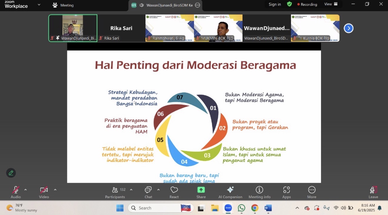 Antusias Peserta PDWK Gali Esensi Moderasi Beragama