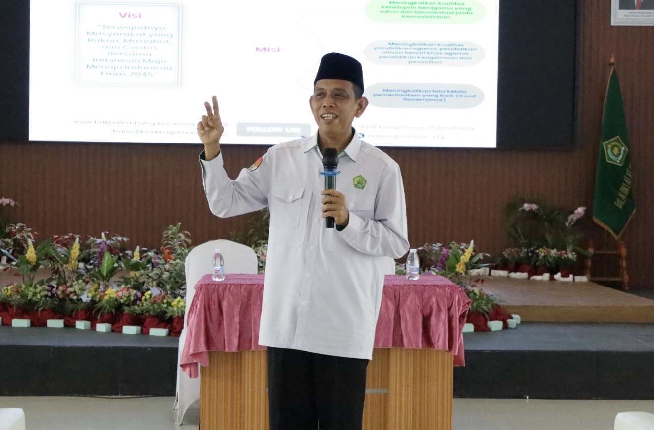 Kepala BDK Palembang Tekankan Pentingnya Transformasi SDM pada Pelatihan Calon Kepala Laboratorium PAI